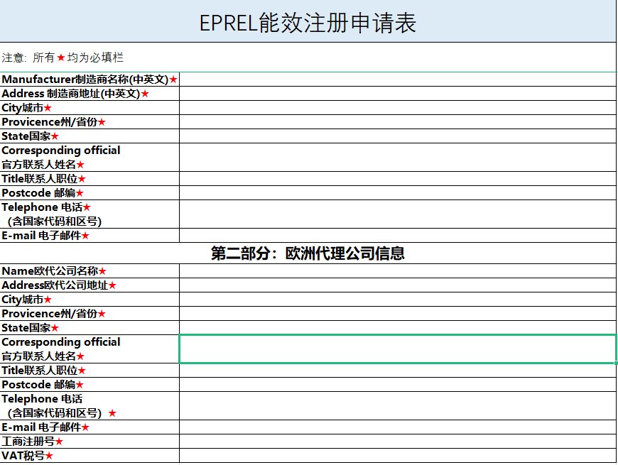 能效標(biāo)簽EPREL